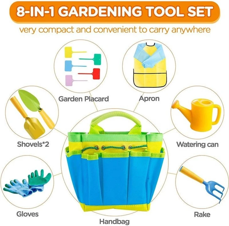 8pcs kids garden tool kit (5)(001)